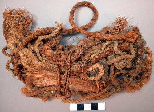 Bundle of string and cordage