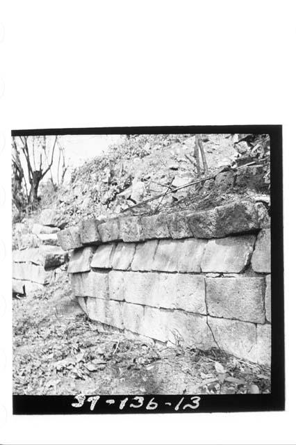 Terrace wall on Acropolis; South side; Structure 41