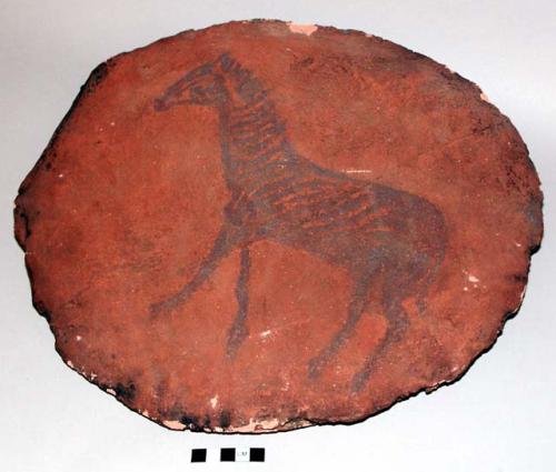 CAST of rock carving of zebra foal