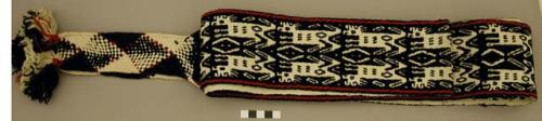 Woven sash "juayame" with quadrupeds