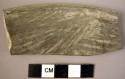 Rim potsherd - plain ware, gray (A1)