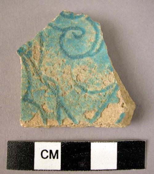 Potsherd - blue glaze