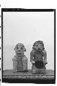 Two pottery idols of "Zoque" type