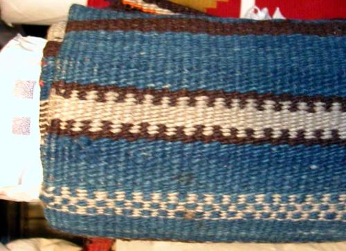 Banded blanket with Moqui stripes