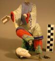 Painted clay figures