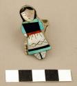 Ring with inlaid doll figure