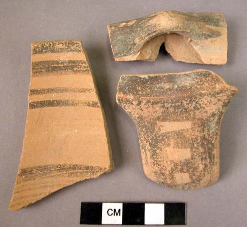 7 potsherds - Early Cilician buff