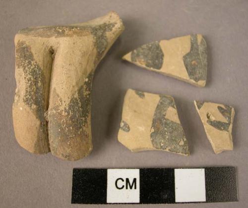 5 potsherds - Cilician white