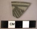 2 rim potsherds - gray painted (A2a)