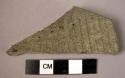 Potsherd - gray ware, incised