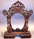 Carved wooden stand for gong # 70/3067