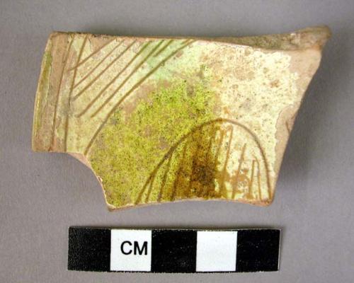 Pottery bowl fragment