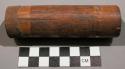Unclassified tool; segment of bamboo; split; one end wrapped w/animal skin
