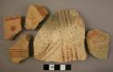 5 potsherds