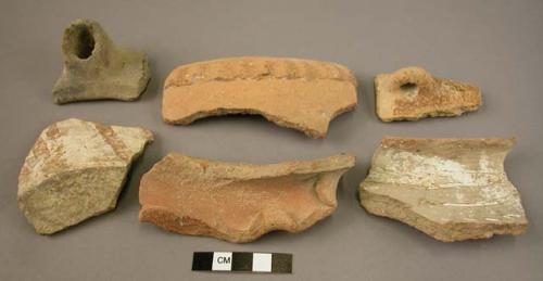 Potsherds of various designs