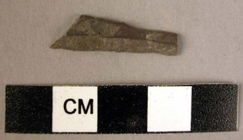 Flint backed blade - obliquely blunted at the pointed end