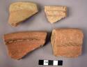 13 rim potsherds