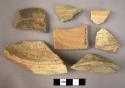 41 miscellaneous sherds of wheel made pottery, various wares