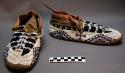 Pair beaded moccasins