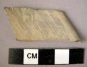 Rim potsherd - gray painted (A3d); burnish in and out