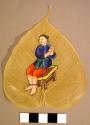 Paintings on mulberry leaves
