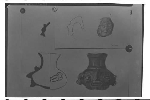 Tejeda drawings of ceramics