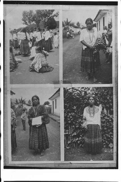 Photographs taken from Antonio Goubaud's collection of costume prints