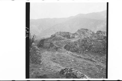 Terraces B and F with stairway between at Chutix Tiox