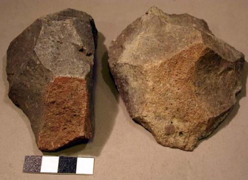 Stone, chipped stone, scrapers, stone implements, cortex