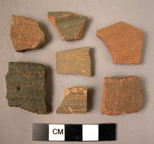 65 dark, plain sherds