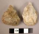 2 minute quartzite fists axes or bifacial points