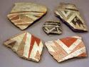 Sherds - outside decorated
