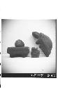 Knoke Collection - miniature metate, mano, small Olmec style stone pendant and b