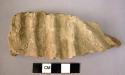 Potsherd - buff, ribbed and relief