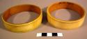 Pair of ivory arm bands