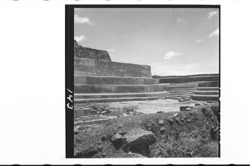 Panorama of N. side of Central structure, end of 1945 season.