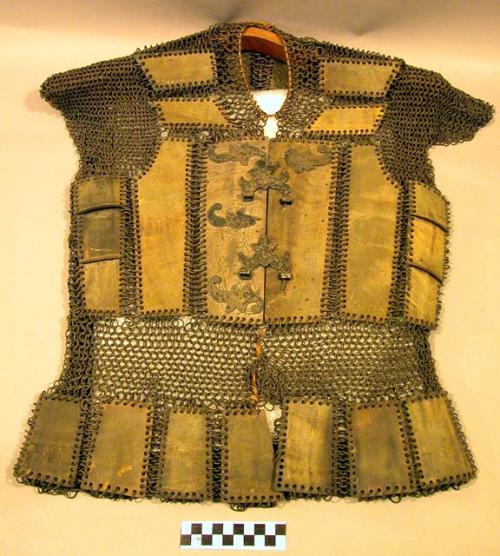 Armor of metal and very thick hide