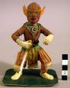 Model of dancer in theatrical costume