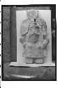 Pottery Figurine with Very Elaborate Headdress;  Hands Raised