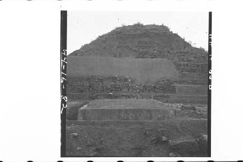 Panorama of N. side of Central Structures at end of 1944 season.  Looking S.