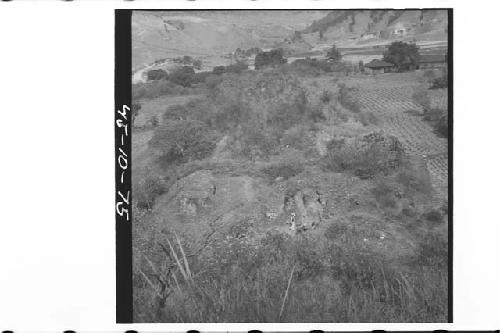 Ruins of Chalchitan-Looking down and east at Strs. IV, V, and VI (Burkitt)