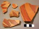 Potsherds; proto-kayenta polychrome