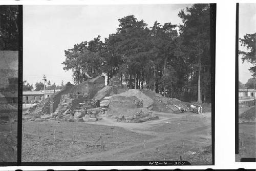 View of mound from southwest