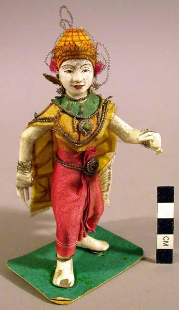 Model of dancer in theatrical costume