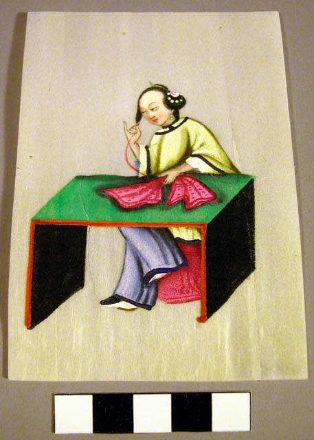 Paintings on rice paper (pithe?)