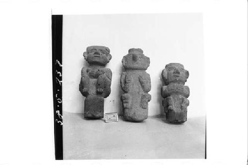 3 small stone figures (Front)