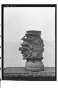 Side view of 44-15-62 [Pottery vase with head]