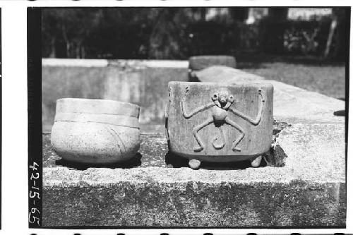 Two pottery vessels