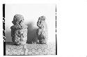 Two small stone Figures (Back). (A) Cat. no 515 From Asososca. (B) Cat. no 514