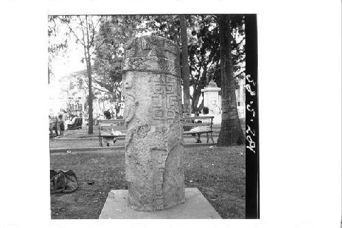 One large stone figure (6 ft. profile)